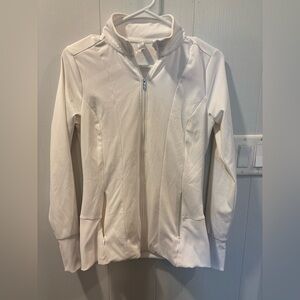 RBX Classic White Zip-Up Hoodie